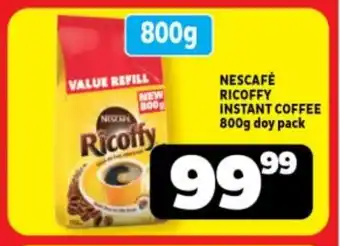 Usave NESCAFÉ RICOFFY INSTANT COFFEE 800g doy pack offer