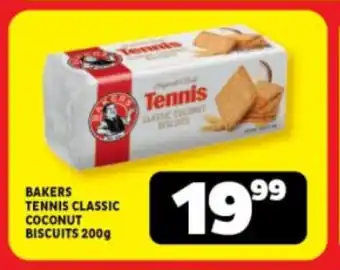 Usave BAKERS TENNIS CLASSIC COCONUT BISCUITS 200g offer