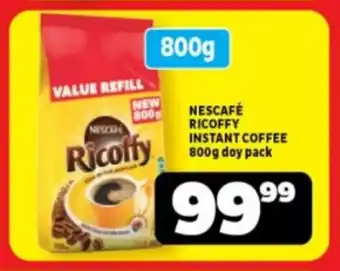 Usave NESCAFÉ RICOFFY INSTANT COFFEE 800g doy pack offer