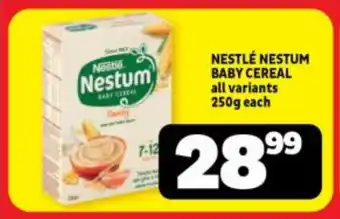 Usave NESTLÉ NESTUM BABY CEREAL all variants 250g each offer