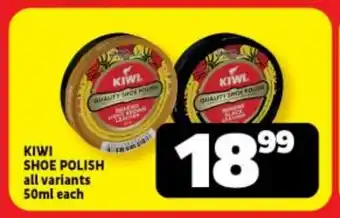 KIWI SHOE POLISH all variants 50ml each