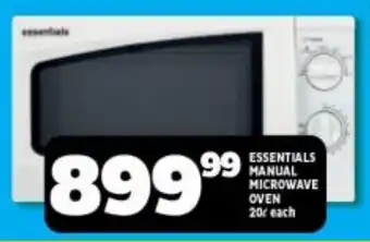 Usave ESSENTIALS MICROWAVE OVEN 20L each offer