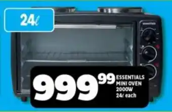 ESSENTIALS MINI OVEN 2000W 24L each