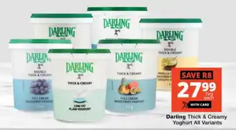 Checkers Darling Thick & Creamy Yoghurt All Variants offer