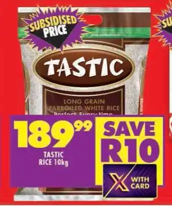 Shoprite TASTIC RICE 10kg offer