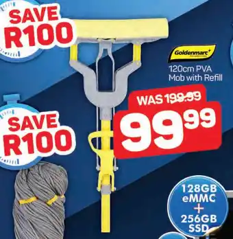 Pick n Pay Goldenmarc 120cm PVA Mob with Refill offer