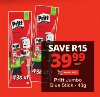 Pritt Jumbo Glue Stick 43g