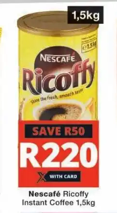 Checkers Hyper Nescafé Ricoffy Instant Coffee 1,5kg offer