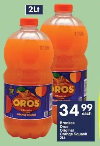 President Hyper Brookes Oros Original Orange Squash 2Lt offer