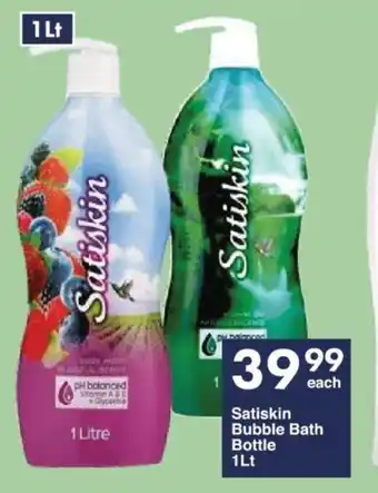 President Hyper Satiskin Bubble Bath Bottle 1Lt offer