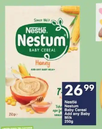 President Hyper Nestlé Nestum Baby Cereal Add any Baby Milk 250g offer