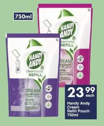 President Hyper Handy Andy Cream Refill Pouch 750ml offer