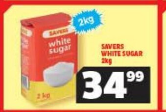 Usave Savers White Sugar 2kg offer