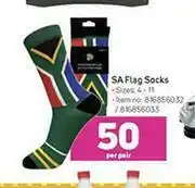 Game SA Flag Socks-Per Pair offer