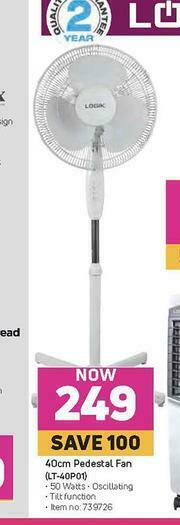 Game Logik 40cm Pedestal Fan LT-40P01 offer