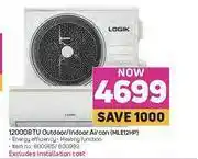 Game Logik 12000 BTU Outdoor/Indoor Aircon MLE12HP offer