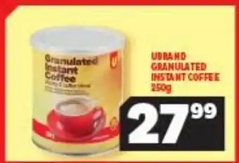 Usave U Brand Granulated Instant Coffee 250g offer