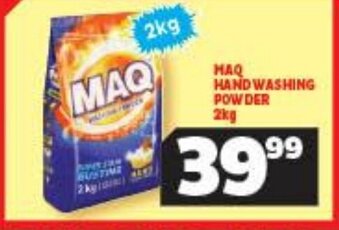 Usave MAQ Hand Washing Powder 2kg offer