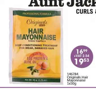 Africa Cash and Carry Aunt Jackie's Curls & Coils Original Hair Mayonnaise 1x50g offer