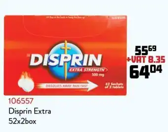 Africa Cash and Carry Disprin Exrtra Strength 500mg 52x2box offer