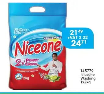 Africa Cash and Carry Niceone Washing 1x2kg offer