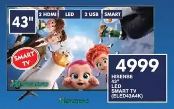 President Hyper HISENSE 43" LED SMART TV (ELED43A4K) offer