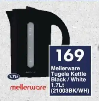 President Hyper Mellerware Tugela Kettle Black/White 1.7Lt offer
