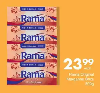 Save Rama Original Margarine Brick 500g offer