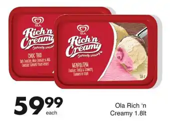 Save Ola Rich 'n Creamy 1.8lt offer