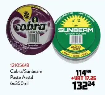 Africa Cash and Carry Cobra/Sunbeam Paste Asstd 6x350ml offer