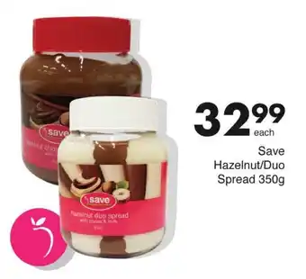 Save Hazelnut/Duo Spread 350g