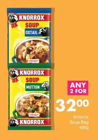 Save Knorrox Soup Bag 400g offer