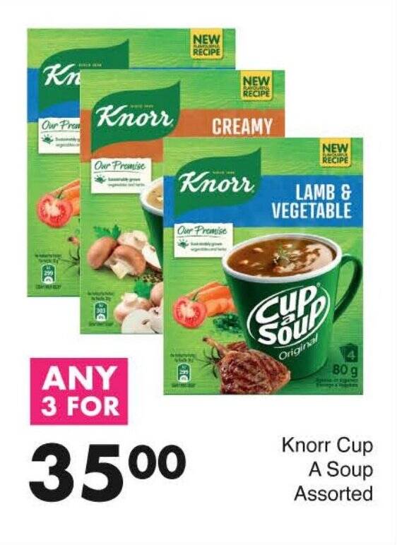 Knorr Cup A Soup Assorted offer at Save