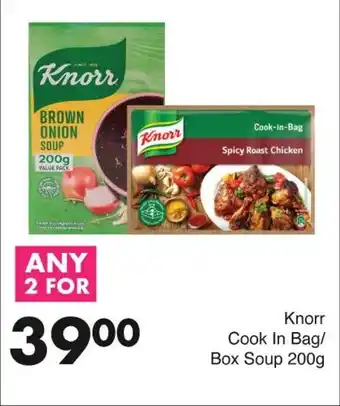 Save Knorr Cook In Bag/ Box Soup 200g offer