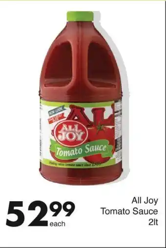 Save All Joy Tomato Sauce 2lt offer