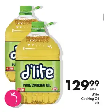 Save d'lite Cooking Oil 5lt offer