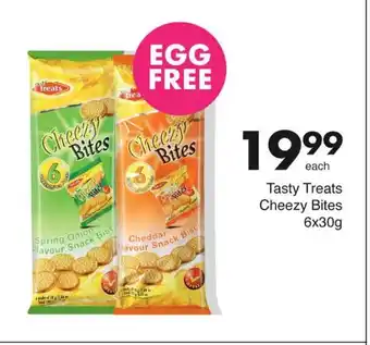 Save Tasty Treats Cheezy Bites 6x30g offer