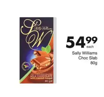 Save Sally Williams Choc Slab 80g offer
