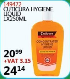 Africa Cash and Carry Cuticura Hygiene Liquid 250ml offer
