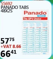 Africa Cash and Carry Panado Tabs 48x2s offer