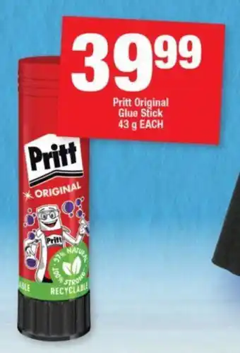 OK Foods Pritt Original Glue Stick 43g EACH offer