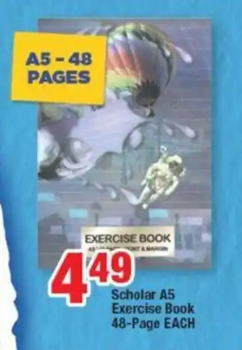 Scholar A5 Exercise Book 48-Page EACH