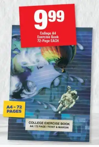 OK Foods College A4 Exercise Book 72-Page EACH offer