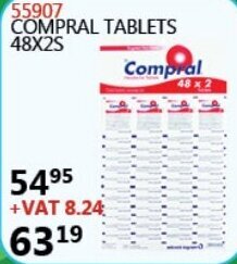 Compral Tablets 48x2s