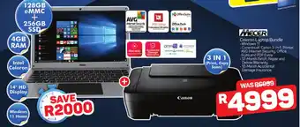 MECER Celeron Laptop Bundle
