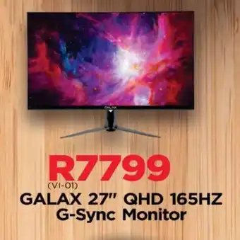 Matrix Warehouse GALAX 27" QHD 165HZ G-Sync Monitor offer