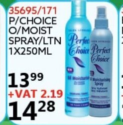 Africa Cash and Carry P/ Choice O/ Moist Spray/ LTN 1x250ml offer
