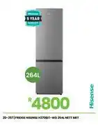 Fair Price Hisense 264ltr mettalic fridge h370bit-wd offer
