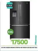 Fair Price Hisense 536ltr black fridge with french door h720fsb-wd offer