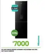 Fair Price Hisense 305ltr black mirror fridge h415bmib-wd/h415bmi-wd offer
